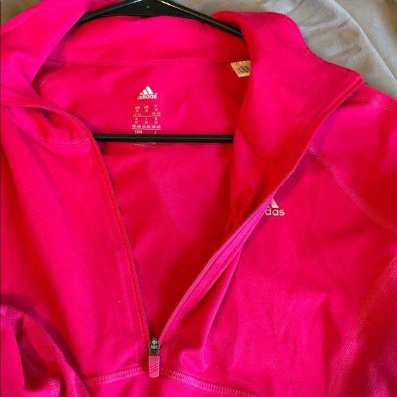 Adidas Fuchsia Half-Zip Pullover - Picture 9 of 9